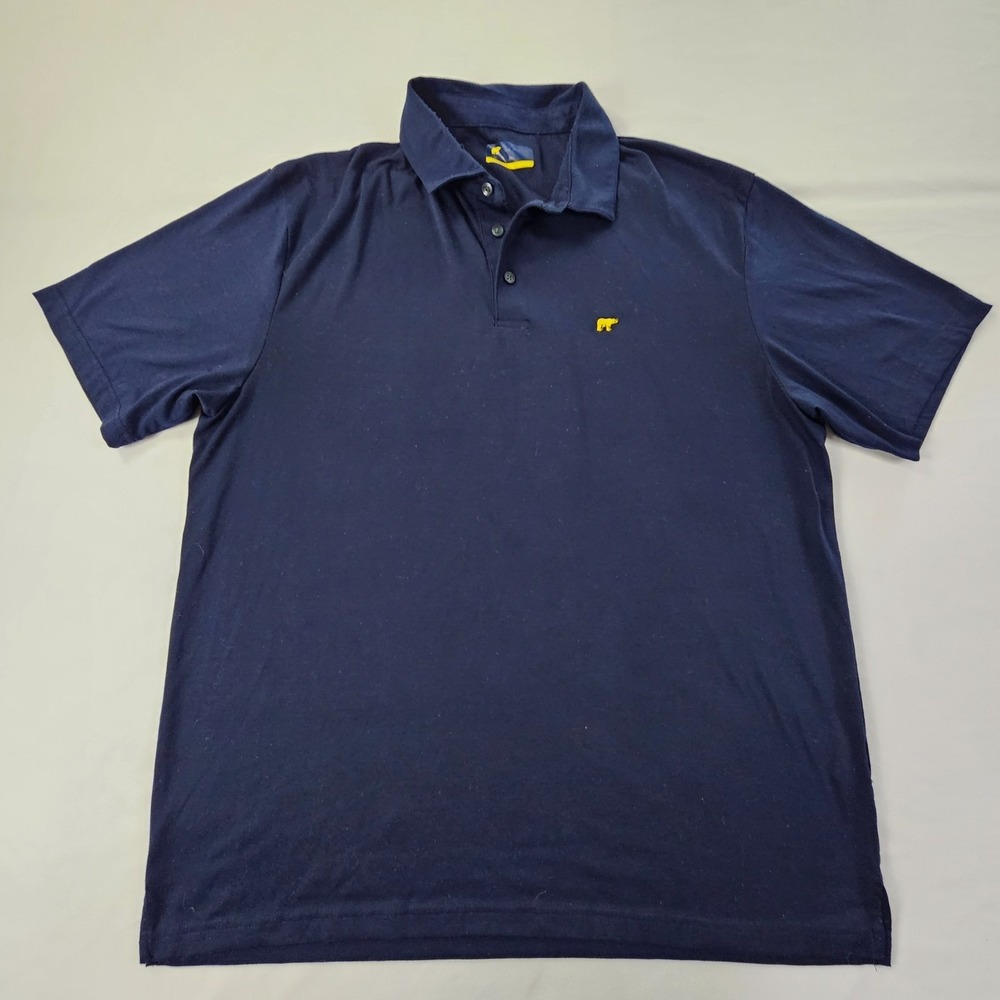 Jack Nicklaus Golden Bear Blue Short Sleeve Performance Polo Shirt Men's XL